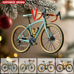 Personalized Road Bike Christmas Ornament