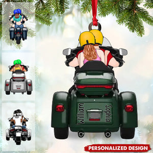 New Release Motorcycle Lovers For Couples Ornament-Personalized Christmas Ornament-Gift For Motorcycle Lovers