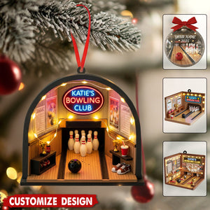 Personalized Bowling Christmas Ornaments - Gift For Bowling Lover, Bowling League Players