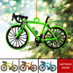 Personalized Bicycle Christmas Ornaments - Gift For Bicycle Rider - 2024 New Release