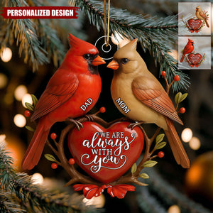 Personalized Cardinal Memorial Ornament-Loss of Loved One Sympathy Gift
