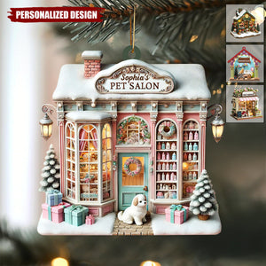 Personalized Pet Shop Christmas Ornament-Gift For Pet Lover