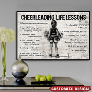 Personalized Cheerleading Kid Poster - Gift For Cheerleader, Cheerleading Lovers