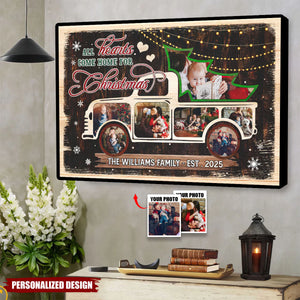 All Hearts Come Home For Christmas-Personalized Family Christmas Poster