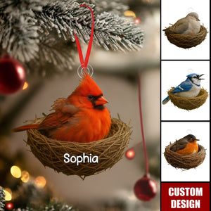 Personalized Christmas Ornament For Bird Lovers