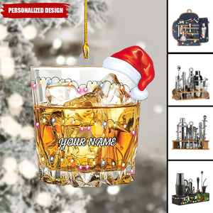 2024 New Release Personalized Alcohol Drink Shaker Ornament