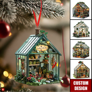 Personalized Greenhouse Christmas Ornament