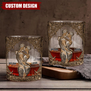 You & Me - Personalized Couple Whiskey Glass