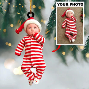 Personalized Upload Photo Baby Christmas Ornament