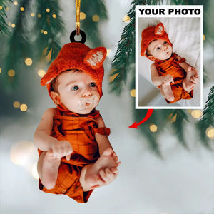 Personalized Upload Photo Baby Christmas Ornament