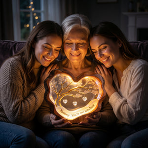 Sweet Little Love Heart Light Box-Personalized Gifts For Mom