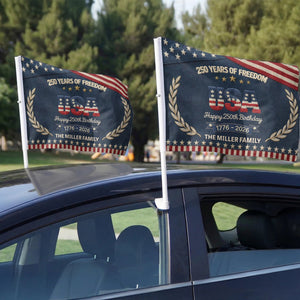 250th Anniversary USA Patriotic Car Flag