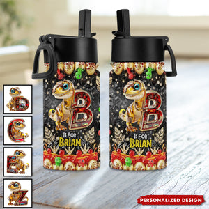 Dino Alphabet Letter Tumbler - Personalized Gifts For Kids