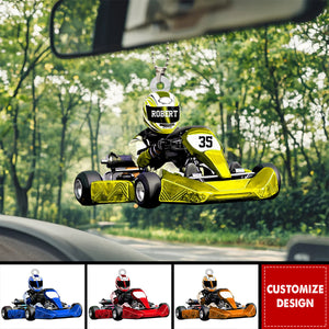 Personalized Race Car Ornament-Gift For Race Car Lovers