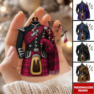 Personalized Bagpipe Christmas Ornament