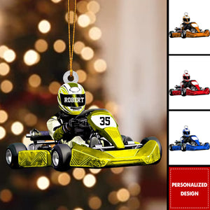 Personalized Race Car Ornament-Gift For Race Car Lovers
