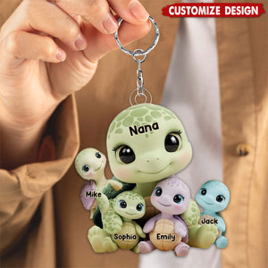 Mama/Nana Turtle - Personalized Mother Keychain