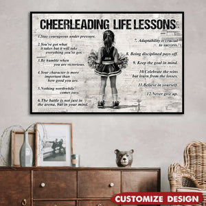 Personalized Cheerleading Kid Poster - Gift For Cheerleader, Cheerleading Lovers