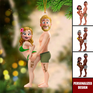 Personalized Naughty Couple Acrylic Ornament-Gift For Couples