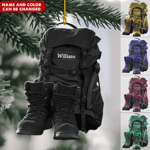 New Release Personalized Hiking Acrylic Christmas Ornament, Gift For Hiking,Camping Lovers