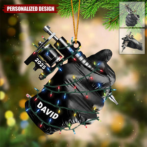 Personalized Tattoo Artist Ornament-Christmas Gift for Tattoo Lover or Piercer