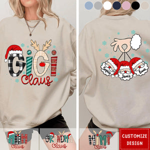 Personalized Mom Grandma Heart Sweatshirt - Great Gift For Grandma