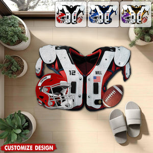 Personalized American Football Doormat/ Rug - Gift For American Lovers
