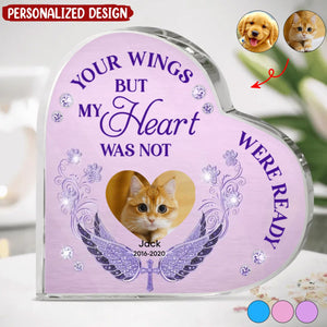Custom Personalized Memorial Pet Heart Shaped Acrylic Plaque - Upload Photo - Gift Idea For Pet Lover