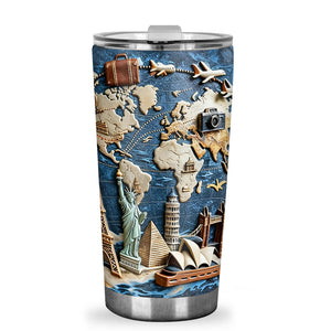 Love Traveling - Personalized Travelling Tumbler