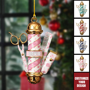 Barber's Essentials Ornament - Personalized Gifts For Barber