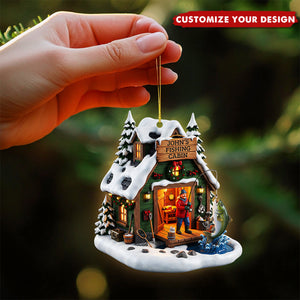 Fishing Man Ornament - Personalized Gifts For Fishing Lovers