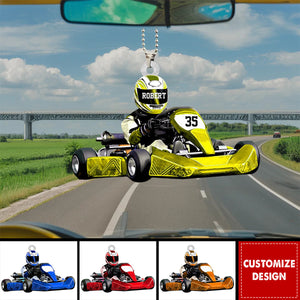 Personalized Race Car Ornament-Gift For Race Car Lovers