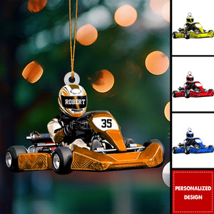 Personalized Race Car Ornament-Gift For Race Car Lovers