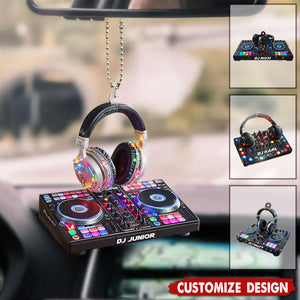 DJ Mixer with Headphones Ornament - Music Console Decor - Gift For DJs, Music Producers