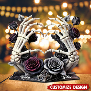 Till Death Do Us Part - Personalized Skull Acrylic Plaque