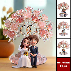 Personalized Wedding Couple Acrylic Plaque - Gifts For Couple