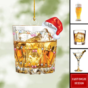 2024 New Release - Personalized Alcohol Drink Christmas Ornament