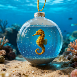 Ocean Whisper Christmas Ornament