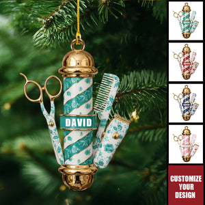 Barber's Essentials Ornament - Personalized Gifts For Barber