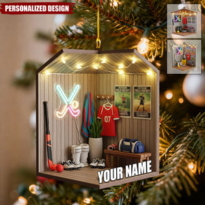 Personalized Field Hockey Christmas Ornament Gift for Player, Coach, or Team Fan