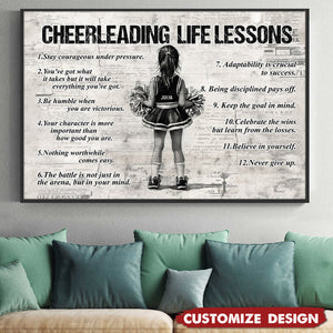 Personalized Cheerleading Kid Poster - Gift For Cheerleader, Cheerleading Lovers
