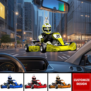 Personalized Race Car Ornament-Gift For Race Car Lovers