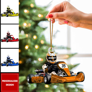 Personalized Race Car Ornament-Gift For Race Car Lovers