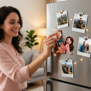 Naughty Personalized Couple Fridge Magnet -Gift For Couple