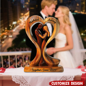 You And Me We Got This - Personalized Couple Shaped Acrylic Plaque