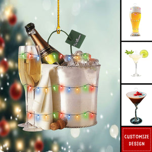 2024 New Release - Personalized Alcohol Drink Christmas Ornament