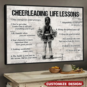 Personalized Cheerleading Kid Poster - Gift For Cheerleader, Cheerleading Lovers