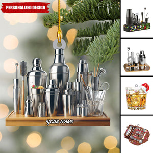 2024 New Release Personalized Alcohol Drink Shaker Ornament