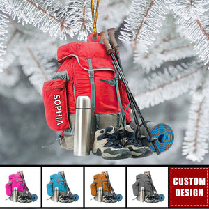 Personalized Hiking Ornament, Gift For Hiking Lovers - New Release