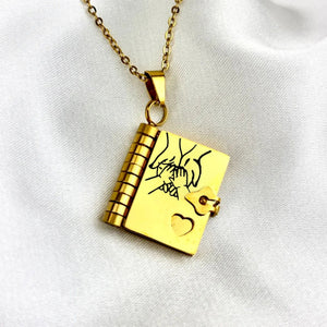 My Incredible Daughter Son Book Necklace